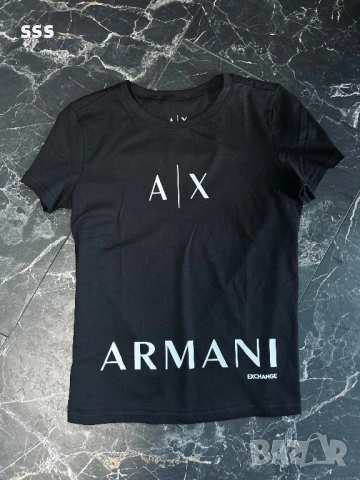 НОВА Дамска тениска Armani Exchange, S и М размери, снимка 2 - Тениски - 54782531