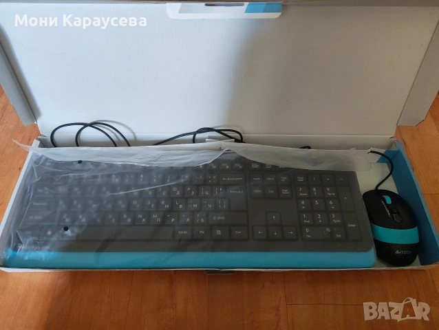 Комплект клавиатура и мишка A4TECH Fstyler F1010 с USB кабел, снимка 12 - Клавиатури и мишки - 54398647