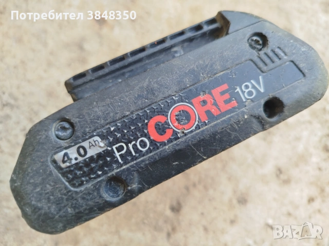 Батерия BOSCH  Pro COORE 18 V  4 A  -за  ремонт, снимка 9 - Винтоверти - 54812302