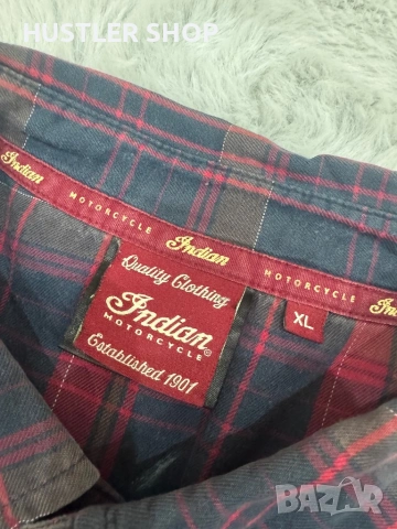 Мъжка мото риза INDIAN MOTORCYCLE. Размер XL, снимка 5 - Ризи - 54071809