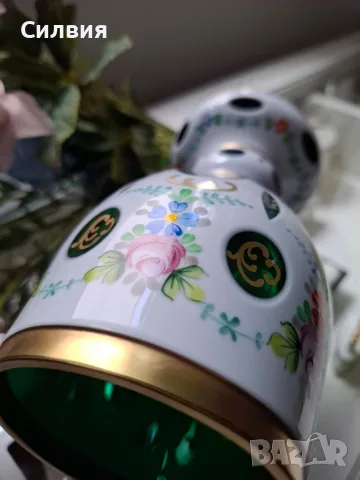 Красива чаша/ваза от Bohemia , снимка 3 - Вази - 55461864