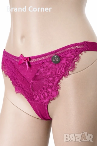 Дамско дантелено долнище Hunkemöller, размер L – циклама, снимка 2 - Бельо - 54531222
