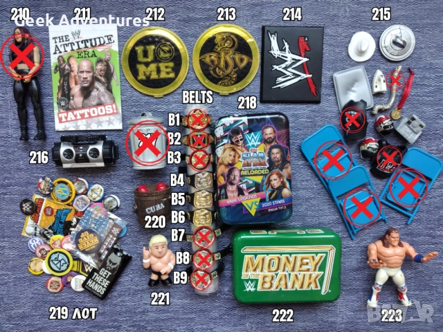 WWE Кечисти Екшън Фигурки Кеч Аксесоари Играчки Картички John Cena 1/3, снимка 10 - Колекции - 47660667