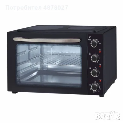 Готварска печка Voltz с 2 котлона с инфрачервен нагреватели 1000W и 1500W, 45л., снимка 4 - Печки, фурни - 55513629
