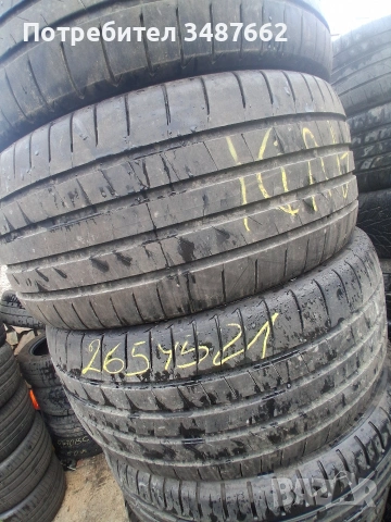 265 45 21 BRIDGESTONE 4броя летни дот 2022г , снимка 2 - Гуми и джанти - 54065952