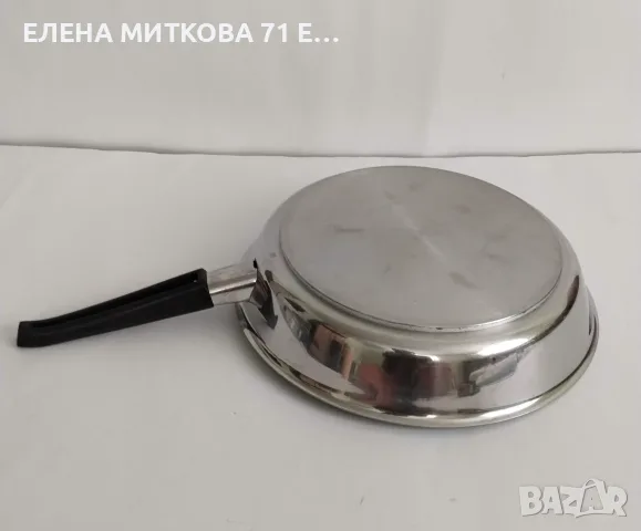 Тежък немски тиган от неръждаема стомана, снимка 5 - Съдове за готвене - 55343306