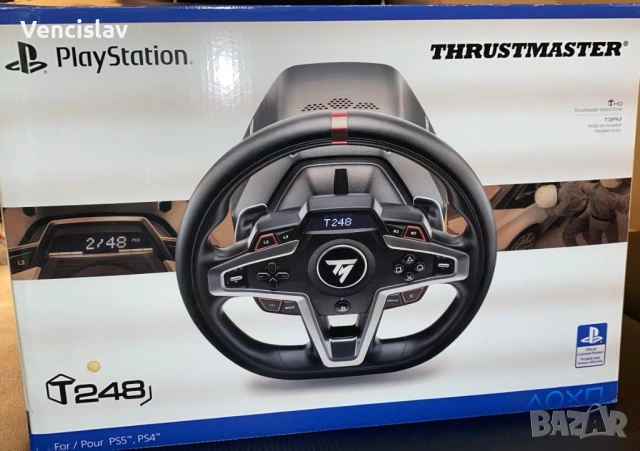 НОВ! Thrustmaster Simracing T248 PC/PS Волан с педали, снимка 3 - Аксесоари - 54139683