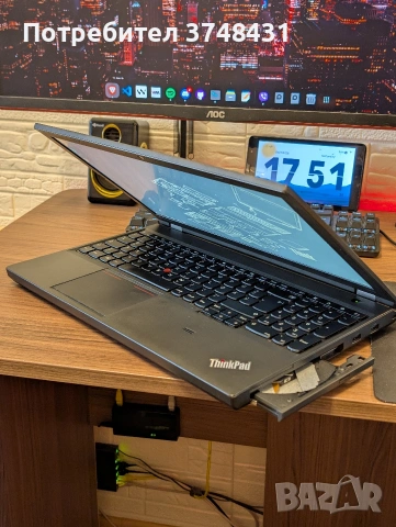Лаптоп за Автосервиз/Инженери ThinkPad T540p | Напълно сервизиран | Лицензиран софтуер по избор, снимка 3 - Лаптопи за работа - 54898439