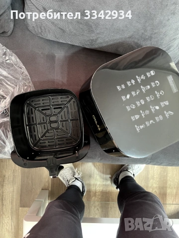 Еар Фрайър Oyajia - Airfryer - фритюрник с горещ въздух - 8 литра - ЧИСТО НОВ, снимка 6 - Фритюрници - 54184743