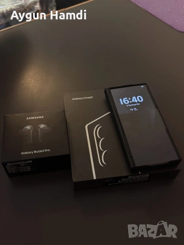 ПЪЛЕН КОМПЛЕКТ: Samsung Galaxy Z Fold 7 512GB (Със застраховка) + Buds3 Pro + 2 калъфа
