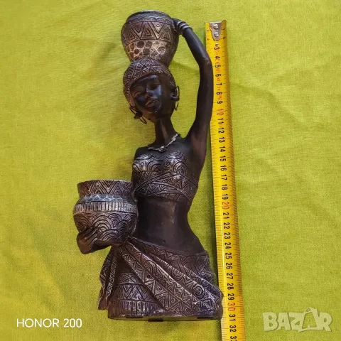 Фигурка, статуетка Африканско момиче. , снимка 7 - Статуетки - 55393344