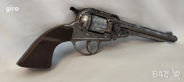 Стар метален пистолет с капси – Точно копие на Colt Peacemaker (Миротворец), снимка 7 - Колекции - 55174064