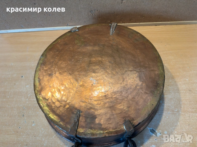 стара медна тава, снимка 6 - Антикварни и старинни предмети - 55122442