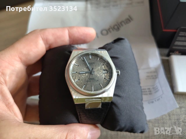 Часовник TISSOT PRX DAMASCUS STEEL 38mm T137.807.96.081.00