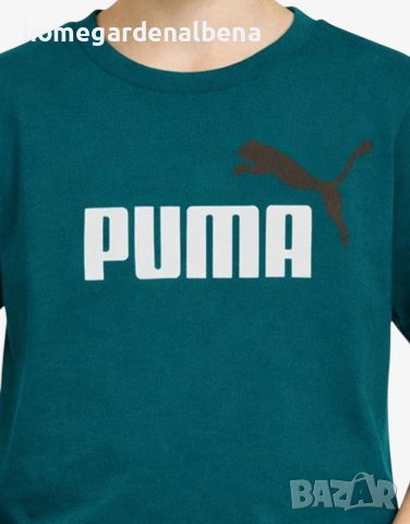 Puma Essentials+ детска тениска къс ръкав 100% памук червена 152 164 174, снимка 2 - Детски тениски и потници - 54485635