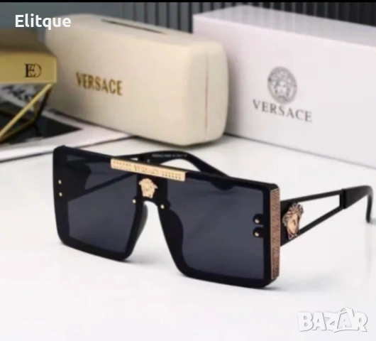 очила miu miu versace с ув защита, калъф, кутия и кърпичка на марката , снимка 4 - Слънчеви и диоптрични очила - 54401993