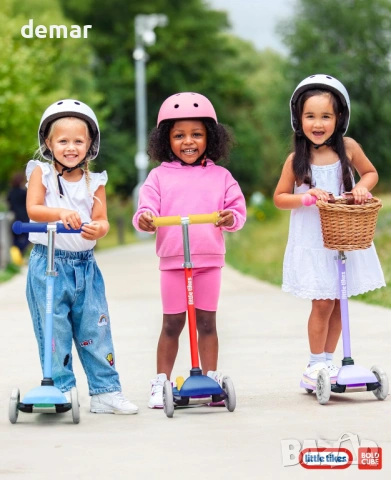 BOLDCUBE Тротинетка с 3 колела за деца 2-6 години с LED мигащи колела, снимка 8 - Детски велосипеди, триколки и коли - 54037702