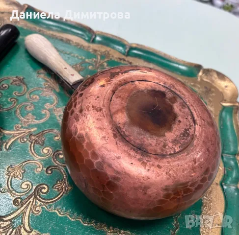 Масивен меден съд(касерола), снимка 5 - Други ценни предмети - 55654109