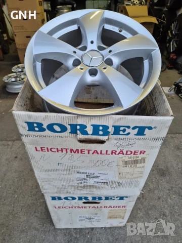 Джанти Borbet 16 цола , 5х112 , 7.5j , et37 Mercedes Audi Vw Skoda, снимка 2 - Гуми и джанти - 54450086