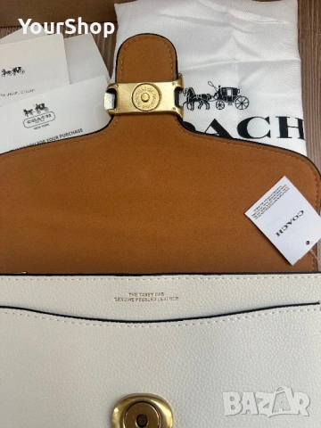 Чанта Coach Tabby 26 CH857 Екрю , снимка 8 - Чанти - 54061391