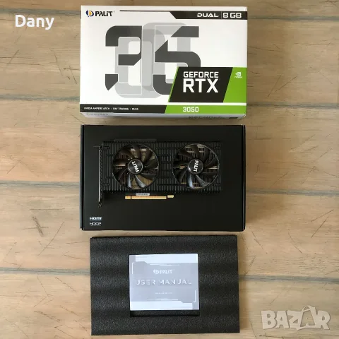 Palit GeForce RTX 3050 Dual 8GB, снимка 5 - Видеокарти - 55424293