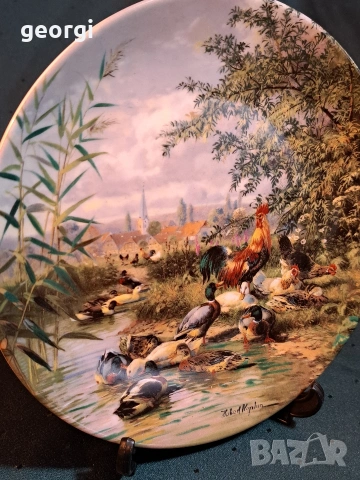 декоративна порцеланова чиния 35/1, снимка 6 - Декорация за дома - 54270418