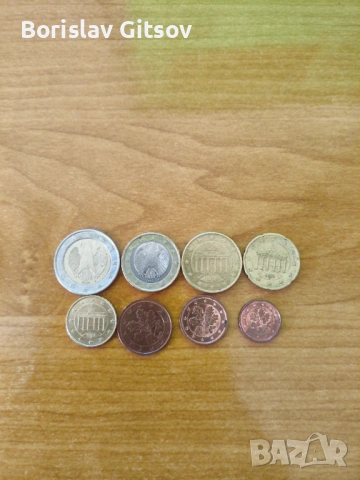 Колекция монети от 1cent до 2евро(Германия), снимка 2 - Антикварни и старинни предмети - 54725803