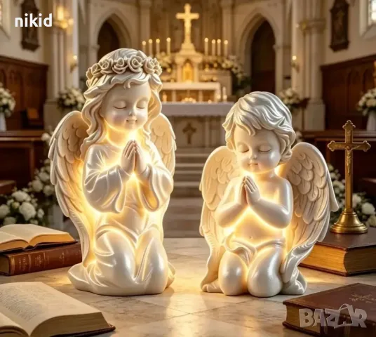 Дете деца на колене ангел ангели силиконов молд форма фондан смола шоколад гипс, снимка 3 - Форми - 55469397