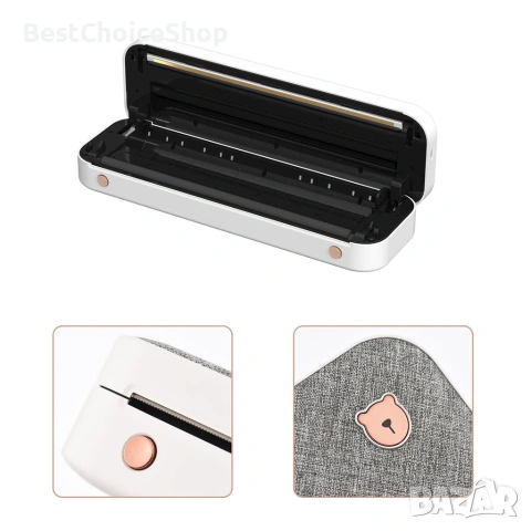 Мини термопринтер PeriPage A40, bluetooth, преносим, презареждащ се, A4, товарителници, татоси, снимка 8 - Принтери, копири, скенери - 54967620