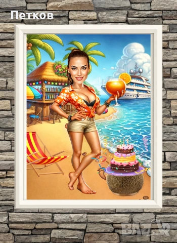 Дигитална карикатура-шарж по снимка за рожден ден, юбилей, имен ден или друг повод, снимка 12 - Картини - 52379727