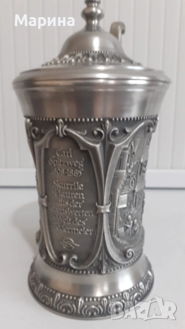 Халба от калай, 200 мл,  Antik*Vintage #143, снимка 3 - Антикварни и старинни предмети - 54389915