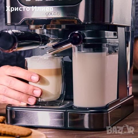 Еспресо кафемашина с кана за мляко тъч дисплей Cecotec Power Espresso 20 Coldbrew Latte plus, снимка 4 - Кафемашини - 55087145