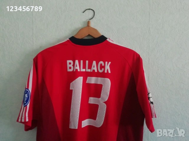 Bayern Munich Ballack Adidas Champions League оригинална мачова тениска фланелка екип Байерн Мюнхен , снимка 3 - Тениски - 52160520
