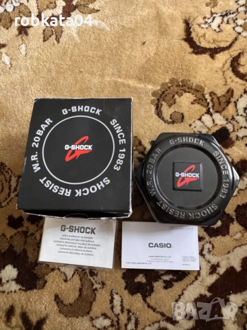 Оригинална кутия G-SHOCK Casio + документи и гаранционна карта (без часовник)