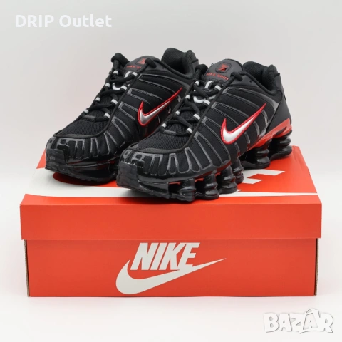 !НОВИ! Nike Shox TL | Black/Red | + КУТИЯ