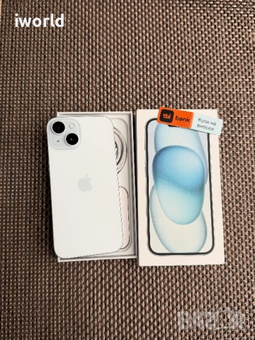 256GB❗️100% battery 🔋 IPhone 15 Blue ❗️Лизинг от 19€/м ❗️КАТО НОВ❗️