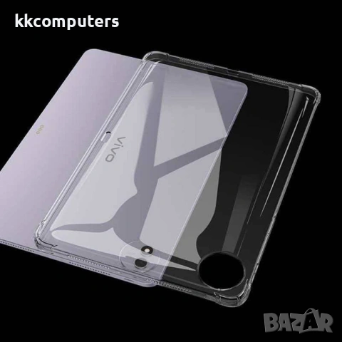 Прозрачен TPU калъф със скрийн протектор за vivo Pad6 Pro, снимка 4 - Калъфи, кейсове - 54292893