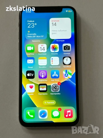 ***КАТО НОВ*** Iphone X 64gb 100%bh