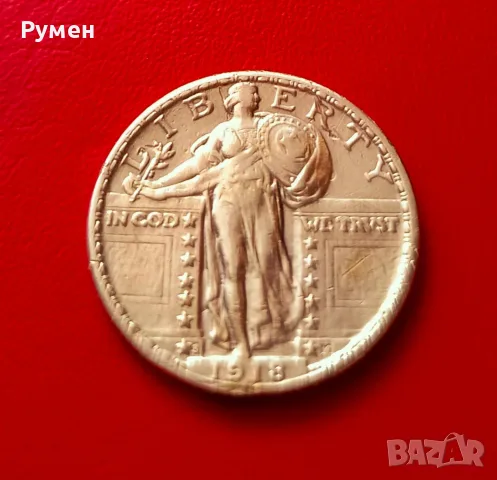 Quarter Dollar USA-1959 D -1960 г-1918 S.Сребро!