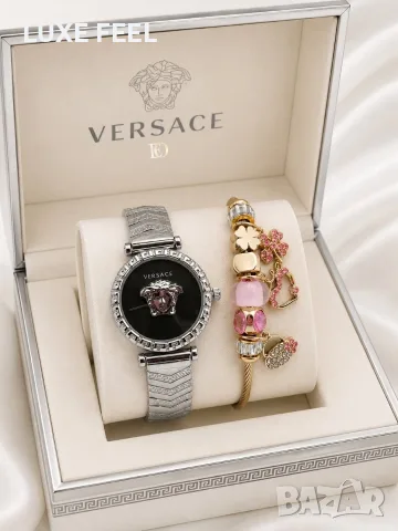 Versace ⚜️Дамски Часовник+ Гривна , снимка 3 - Луксозни - 55403836