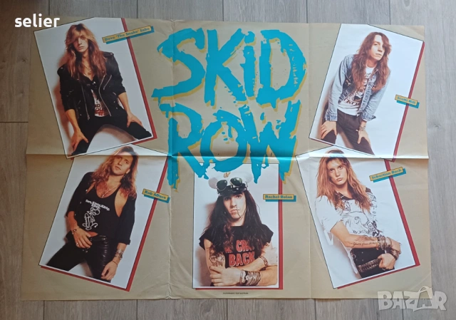 Skid Row ‎– I Remember You Maxi Single 12 Издание 🇬🇧 UK 1990г-Collector's Edition Poster Bag Състо, снимка 4 - Грамофонни плочи - 54317896