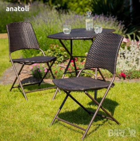 чисто нови Комплект градински мебели 3 бр. от Германия , снимка 5 - Столове - 53977112