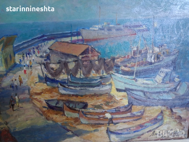 стара Картина художник Любо Иванов (1911–1974)  Любомир Иванов 