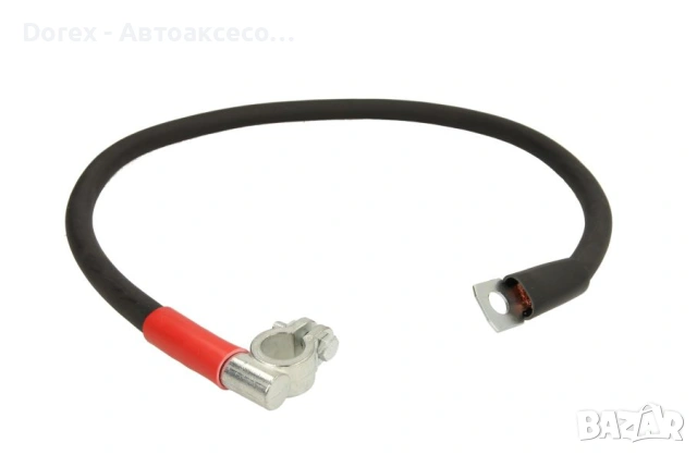 Удължителен кабел за акумулатор 45 см с оловна клема – за 12V/24V автомобили и камиони