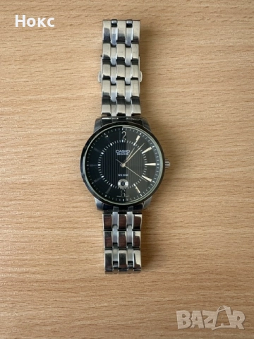 Елегантен мъжки часовник Casio Beside BEM-118 – Тънък профил, класически стил