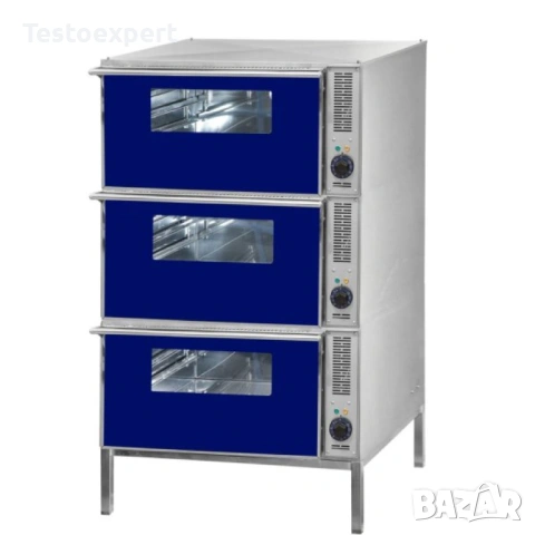 Професионална електрическа пекарна 3 нива, GN 2/1, 10.35 kW, 400V