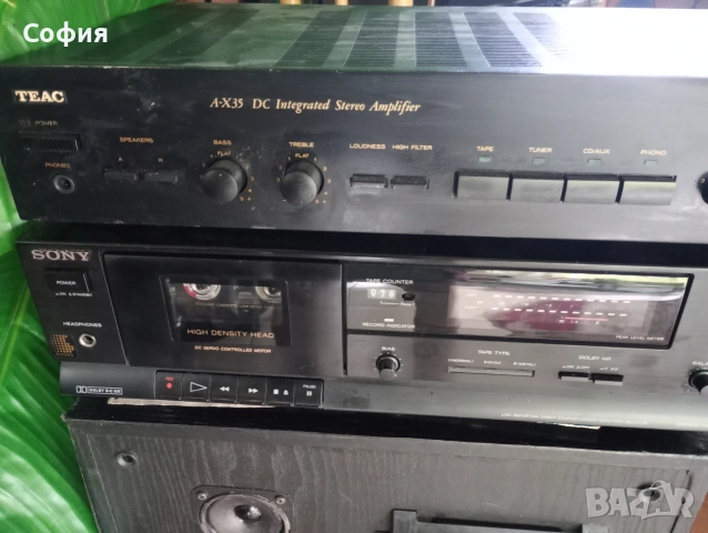 усилвател+дек+колони SONY , JVC 