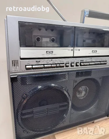 🔈Колекционерски ретро радиокасетофон SHARP GF-767 Z Boombox - профилактиран🔉, снимка 5 - Радиокасетофони, транзистори - 55541044