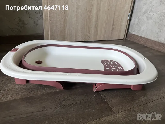 Сгъваема бебешка вана, снимка 3 - За банята - 55563441