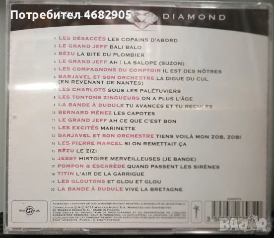 Chansons paillardes, снимка 2 - CD дискове - 54578569